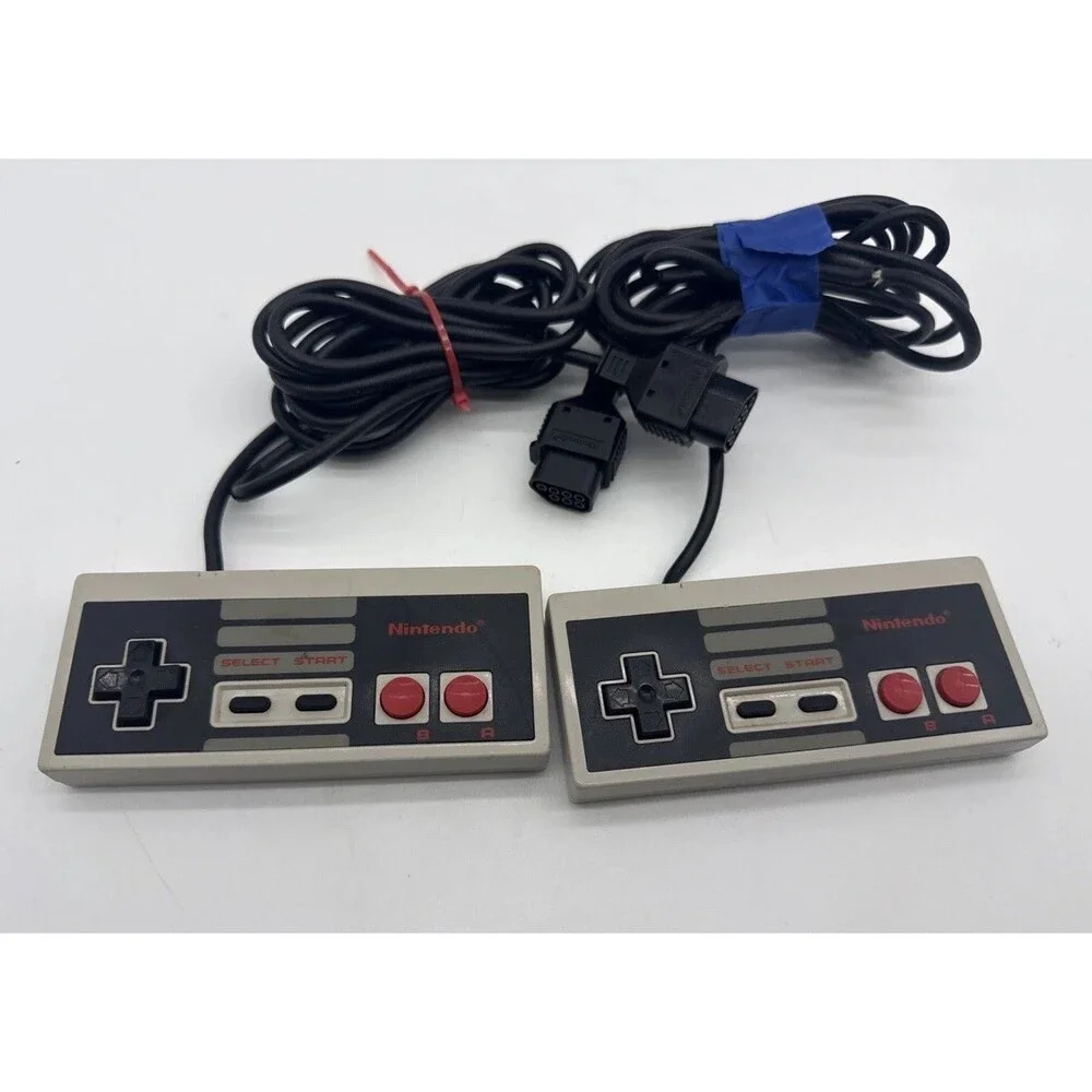 Nintendo Controllers Lot Of 2 Original NES OEM NES-004